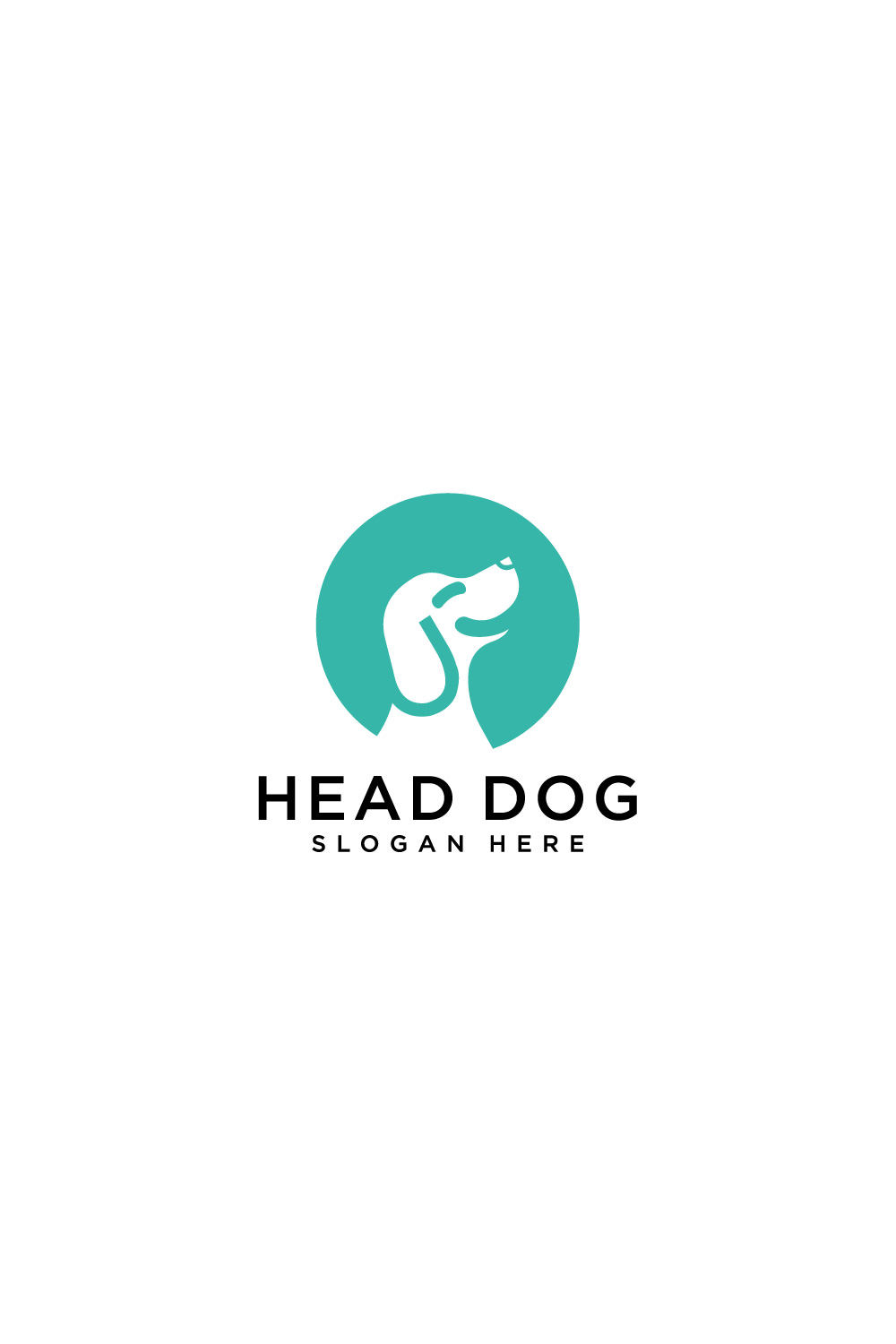 negative space head dog vector pinterest preview image.