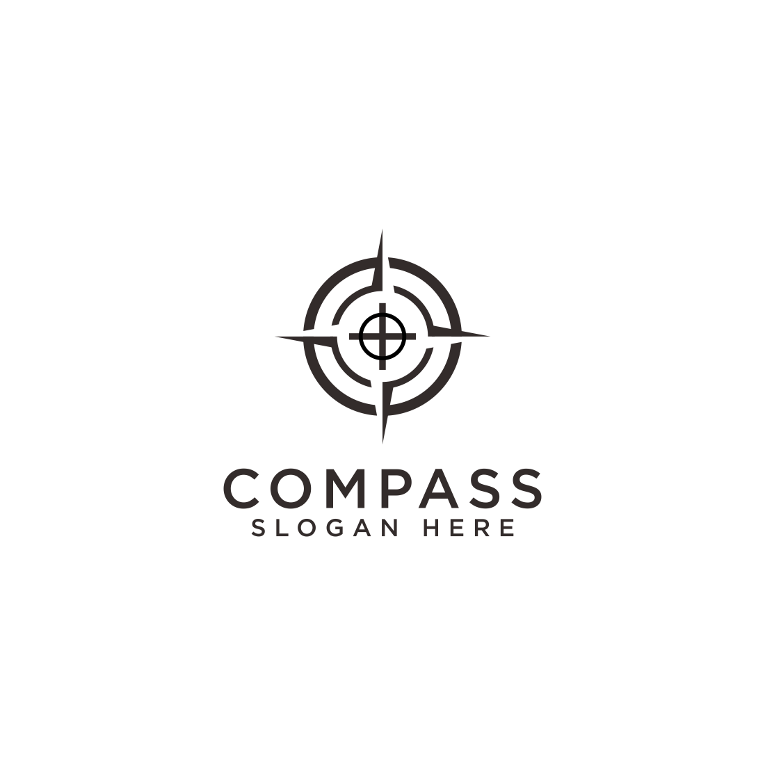 compass icon vector preview image.