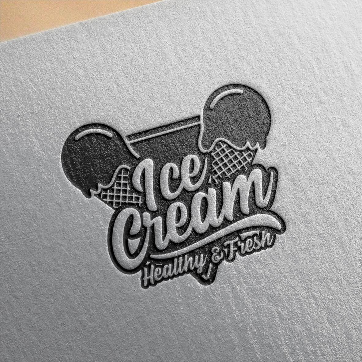36 ice cream logo badge design collection 6 486
