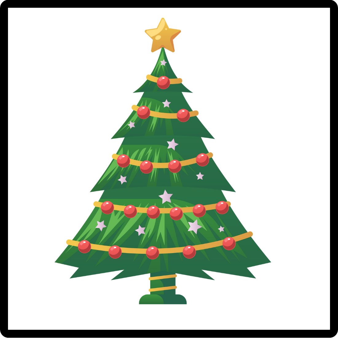 Christmas Digital Printable Tree Home Decor preview image.
