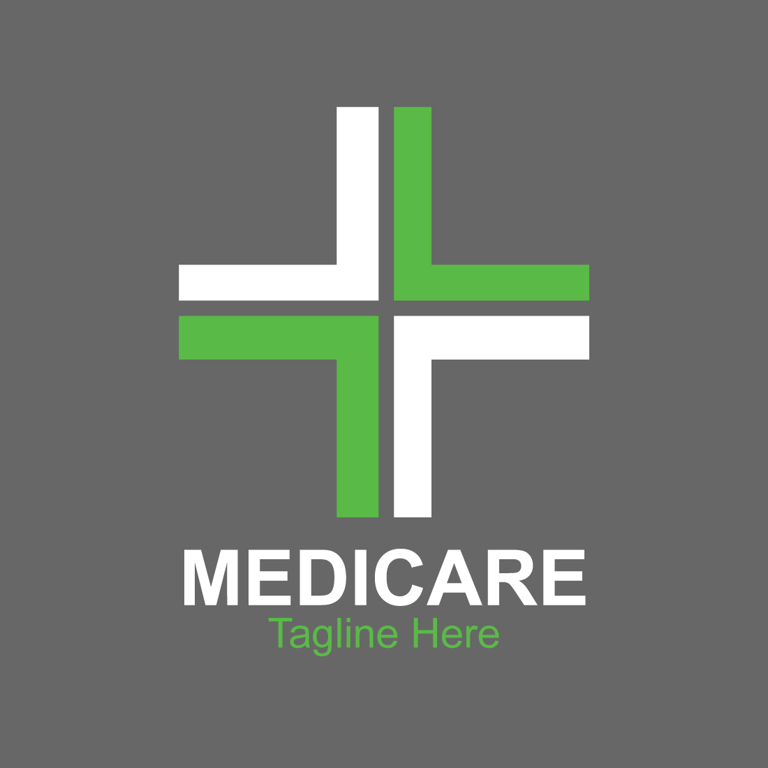 Simple Hospital Logo Design preview image.