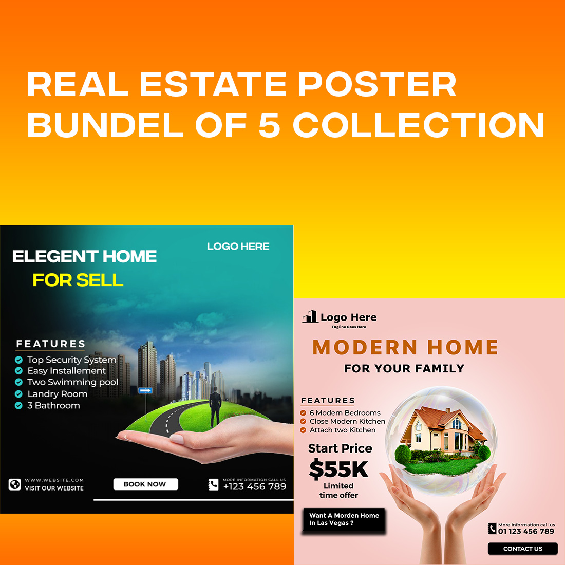 Real Estate Post Bundel of Collection preview image.