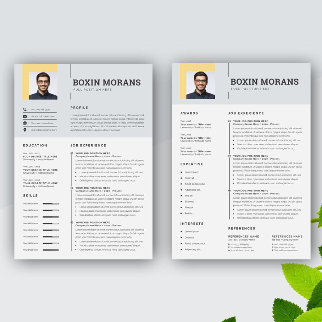 Creativity Resume Design and Cover Letter Layout - MasterBundles