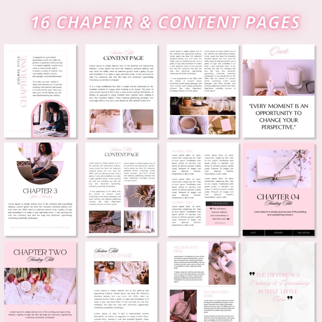 Ebook Template Canva | Coaching Guide Book Canva Template| Lead Magnet ...