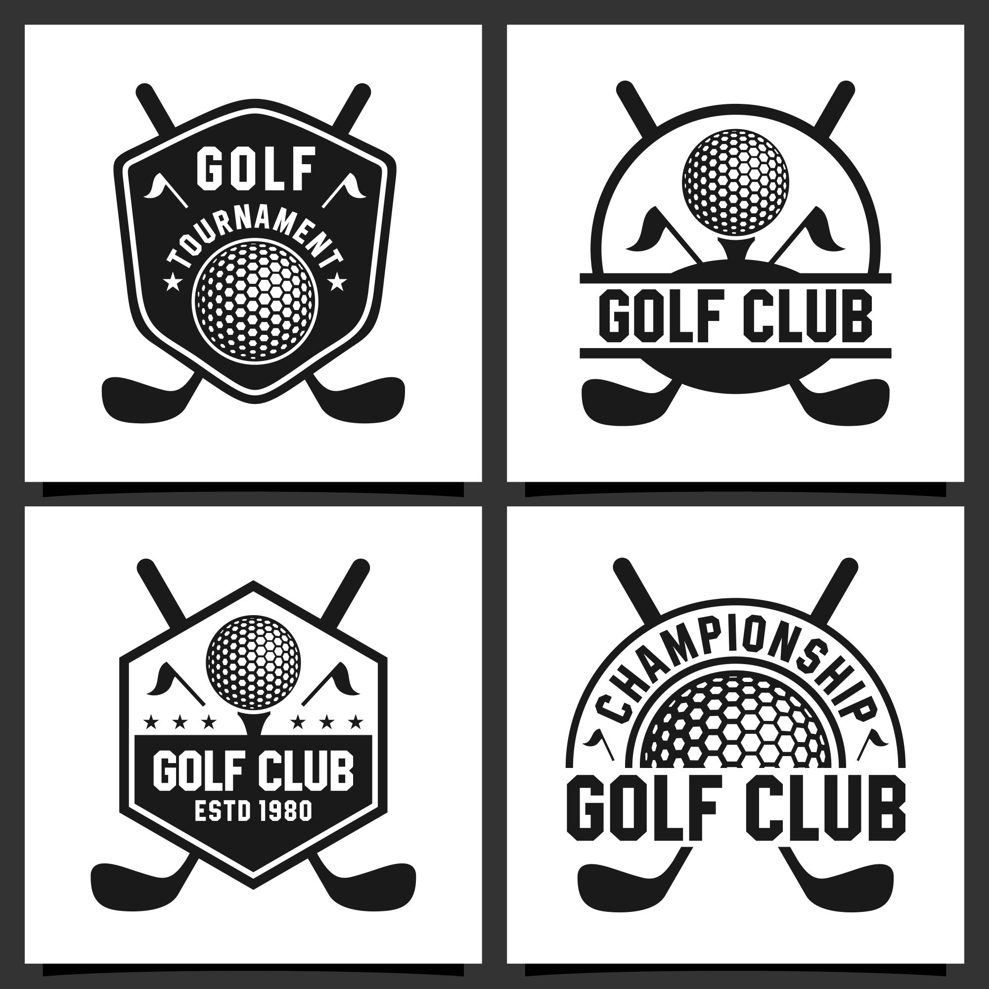 8 Golf logo design collection preview image.