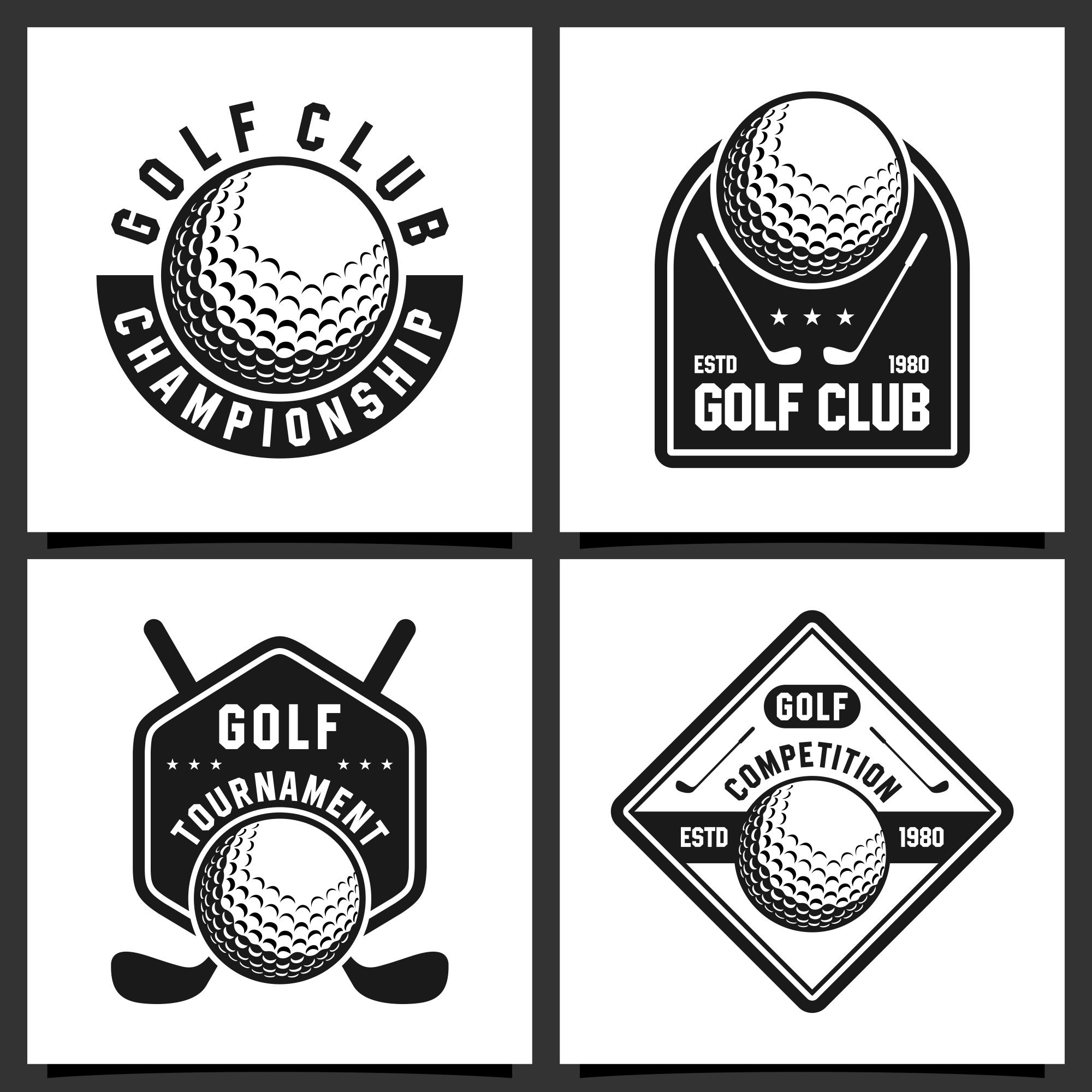 8 golf logo design collection 2 598