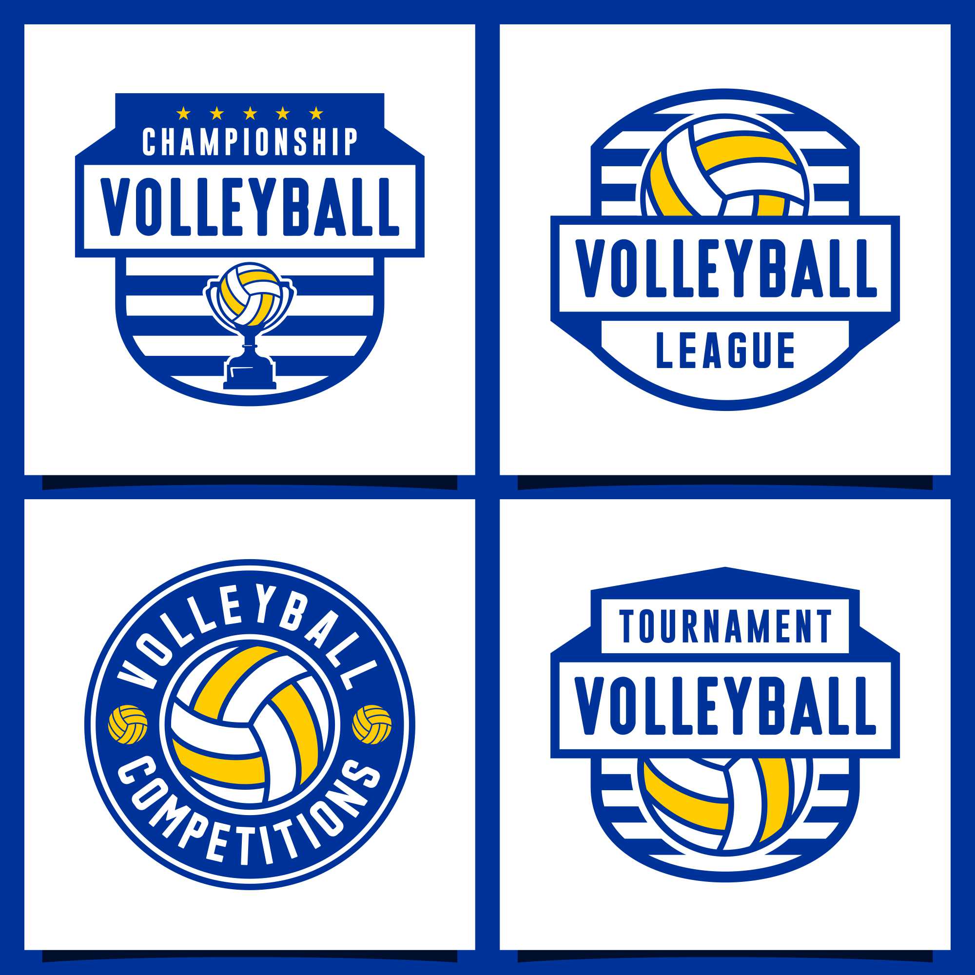 8 Volleyball logo design collection - 12 preview image.