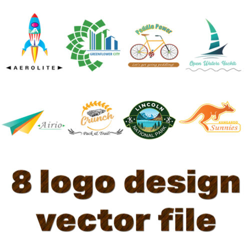 8 logo design vector file cover image.