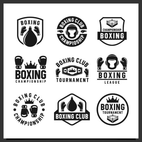 9 Boxing logo collection - $8 cover image.