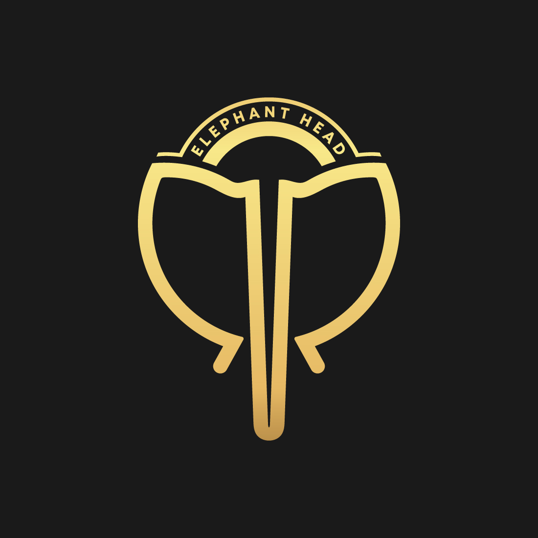Elephant Head Luxury logo design cover image.