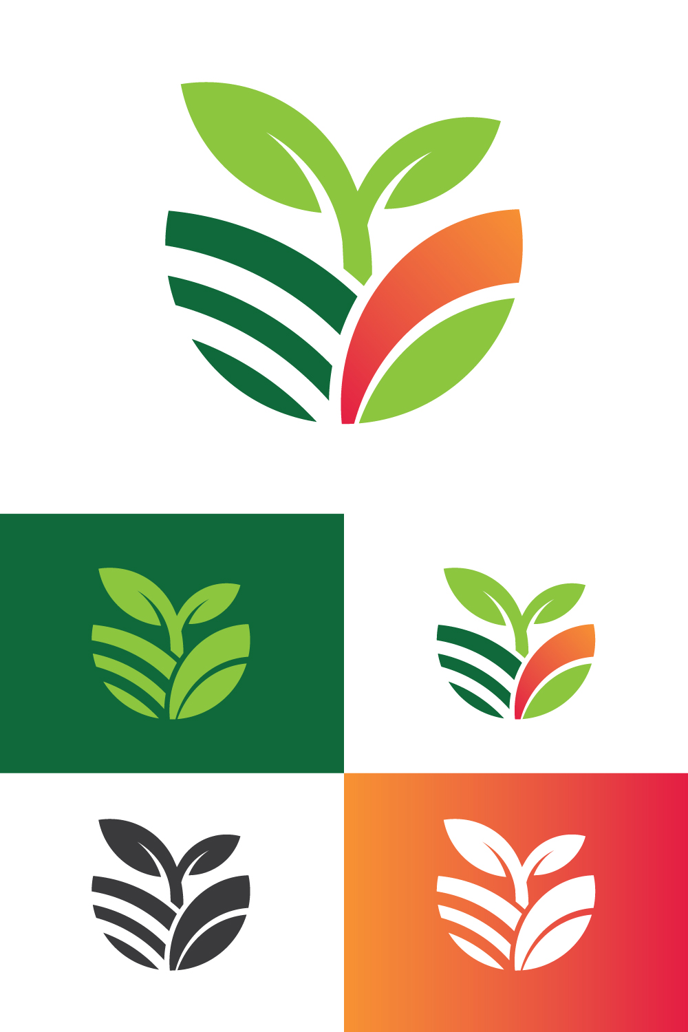 Farm Logo design for your brand pinterest preview image.