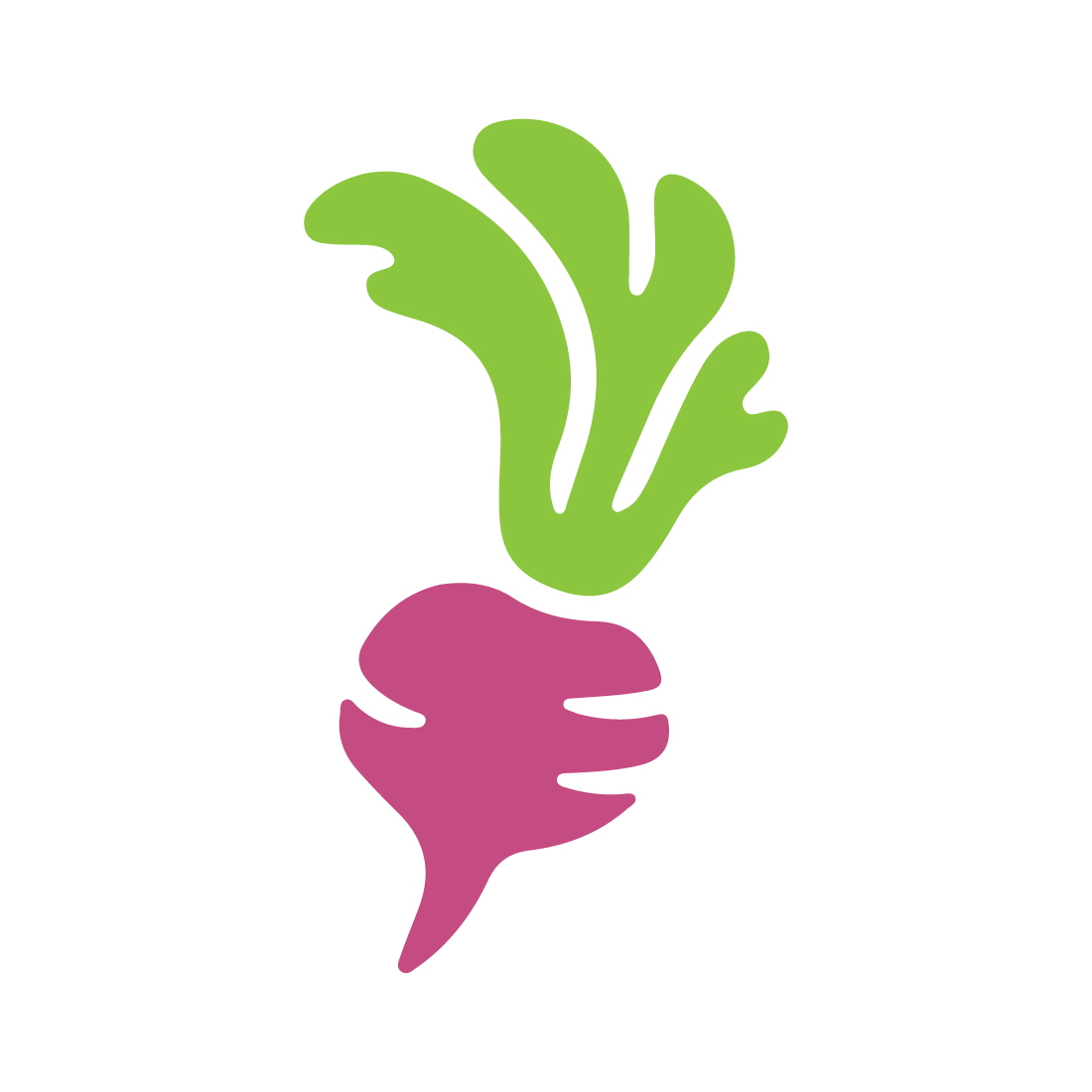 Vegetable icon logo design preview image.