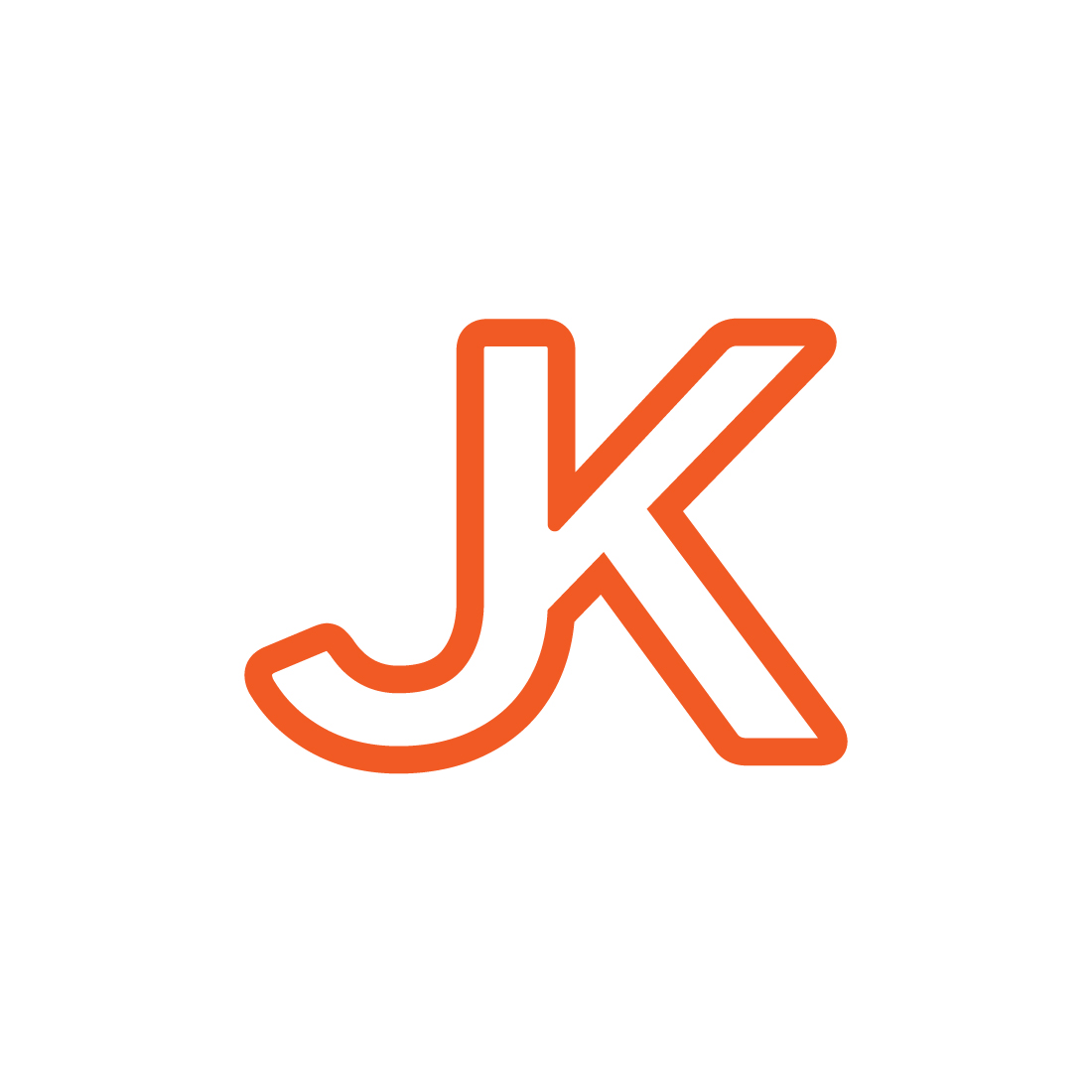 JK logo design preview image.