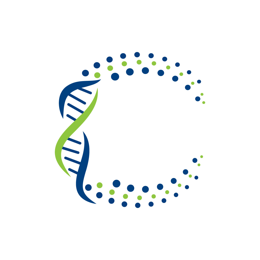 DNA and RNA logo vector preview image.