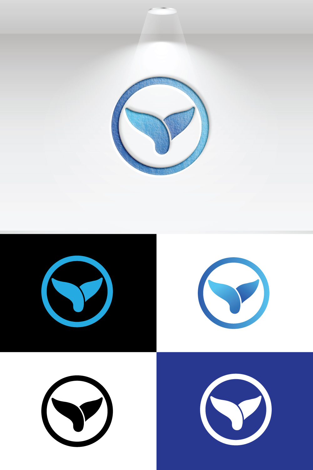 Tech logo design pinterest preview image.