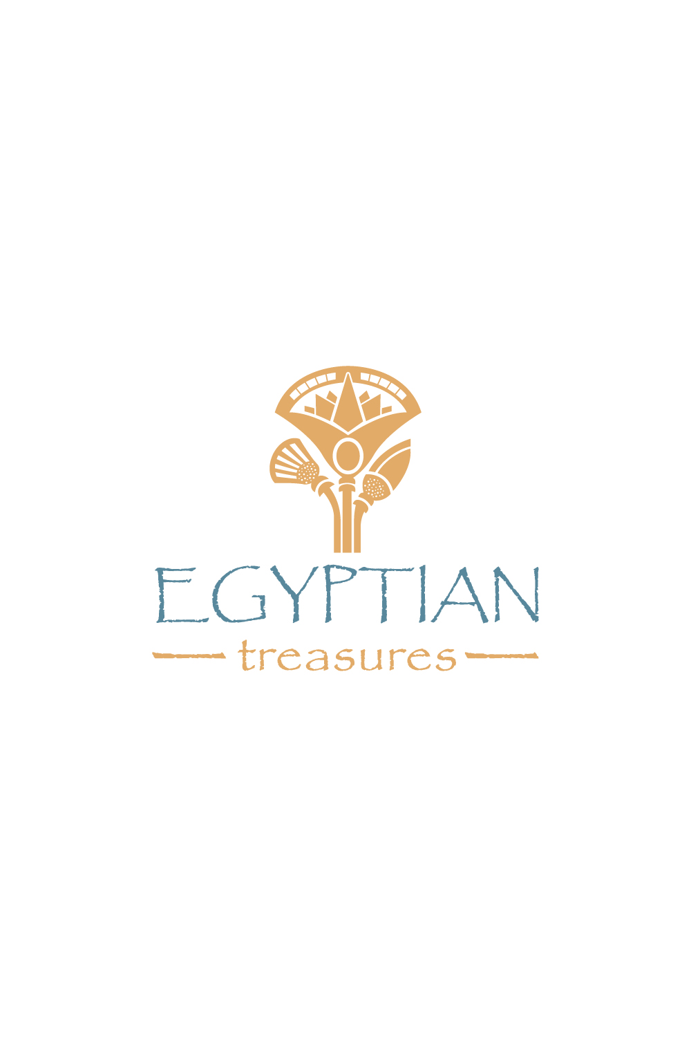 Egyptian treasures icon logo pinterest preview image.