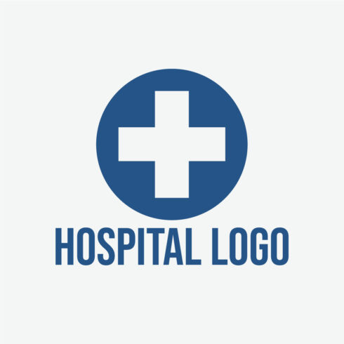 Symbol Hospital logo template design cover image.