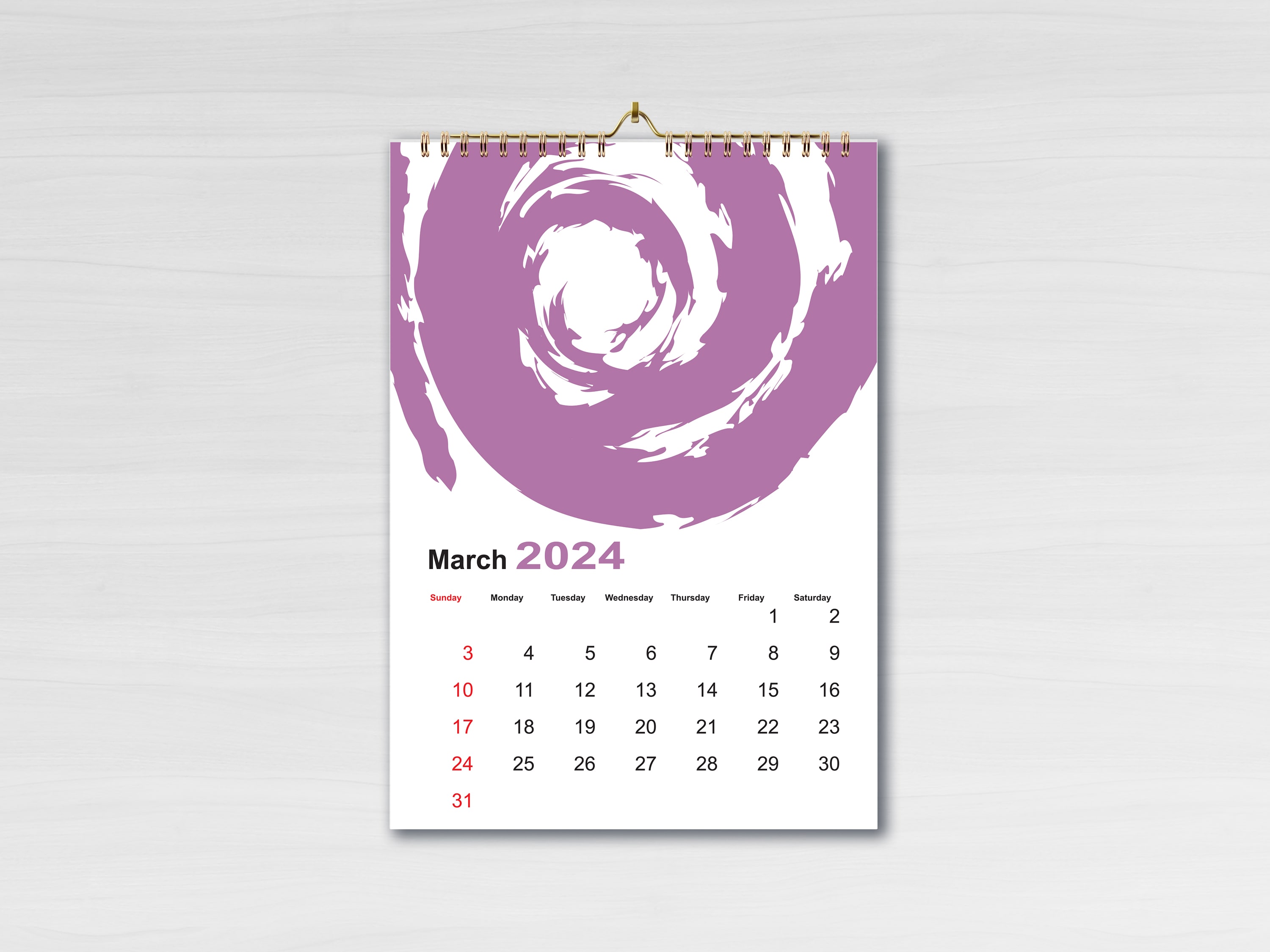 abstract colourful vector wall calendar 2024 12 pages plus cover and page of 2025 year calendar editable size a4 sample 3 min 239