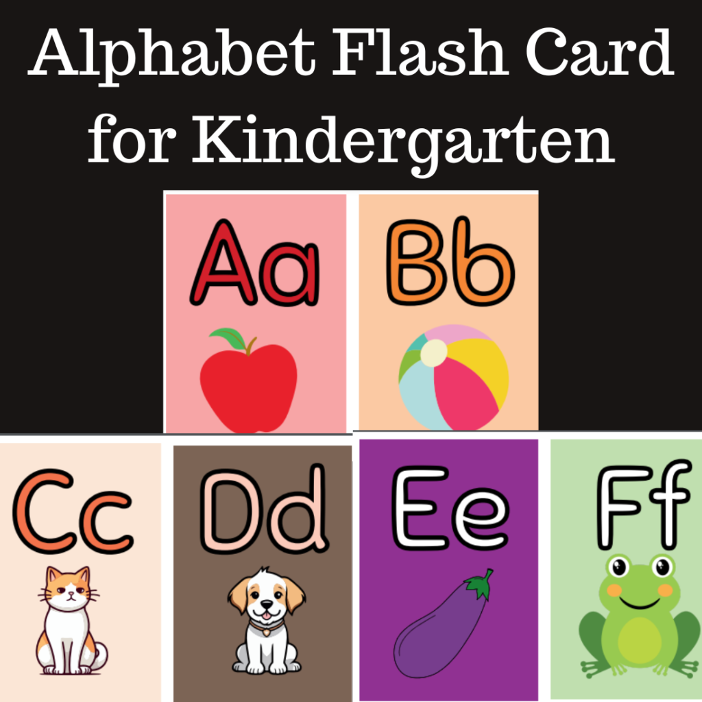 Alphabet Flash Card for Kindergarten (PDF Printable) - MasterBundles