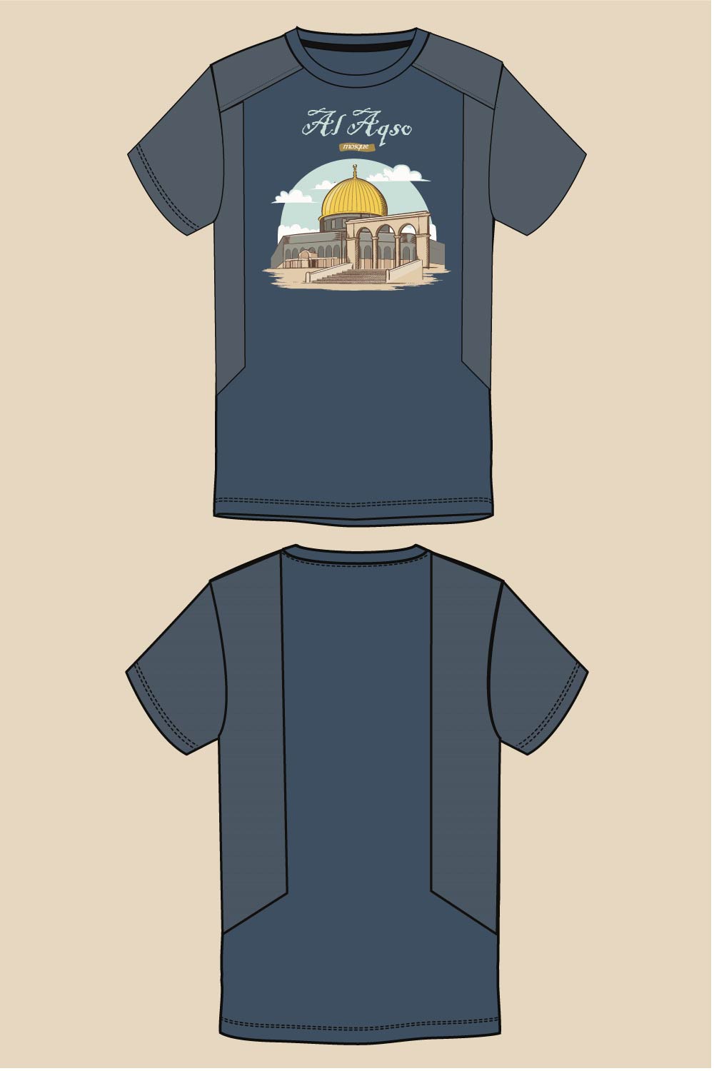 Jersy T-shirt (Al Aqso) pinterest preview image.
