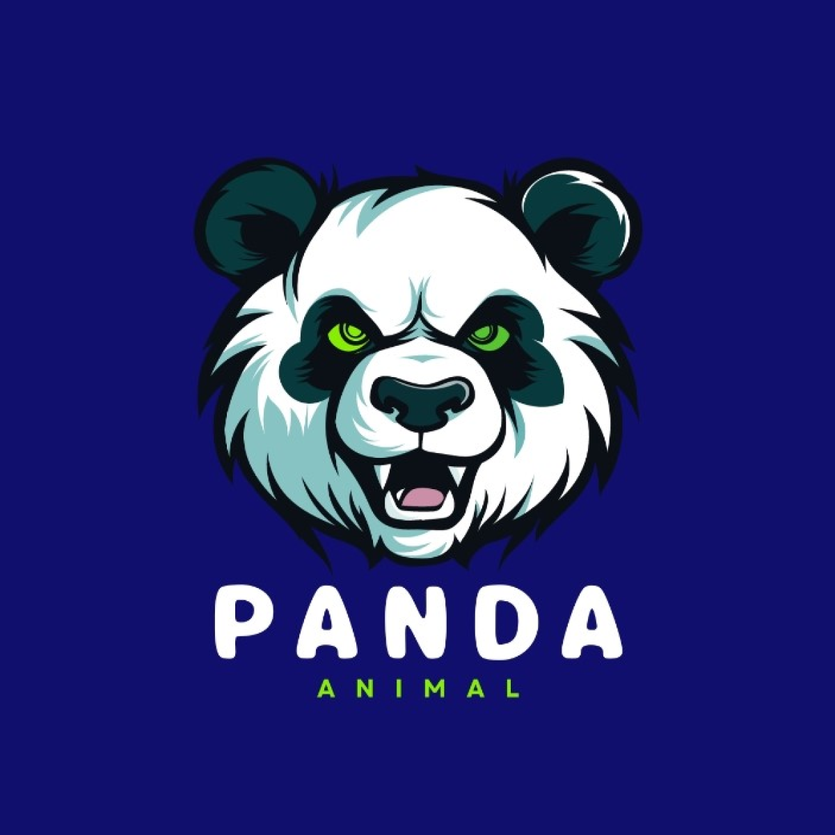 Angry Panda logo pinterest preview image.