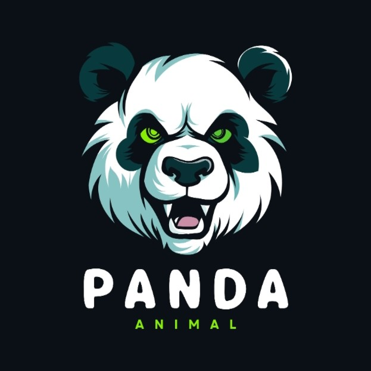 angry panda logo 754