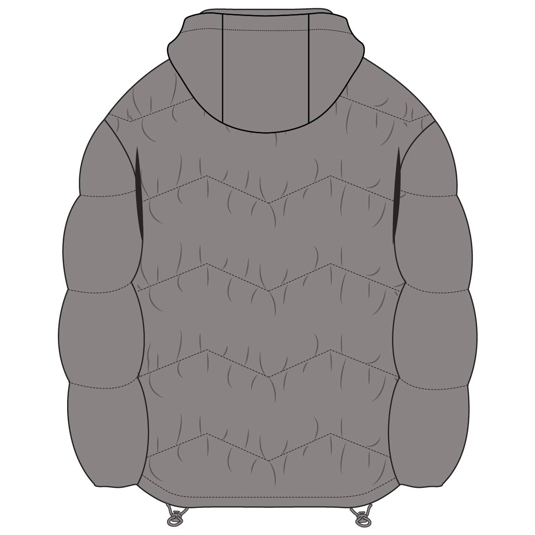 QUILTED OVERSIZE ANORAK / DETACHABLE HOODIE (MEN'S) preview image.