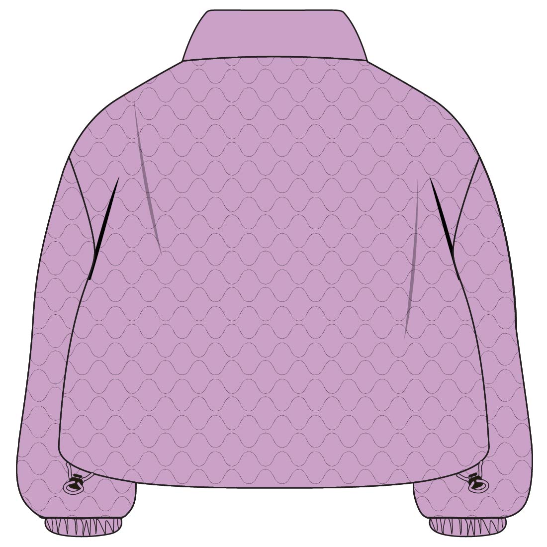 HORIZONTAL ONION QUILTED OVER SIZE CROPPED JACKET (WOMEN'S) preview image.