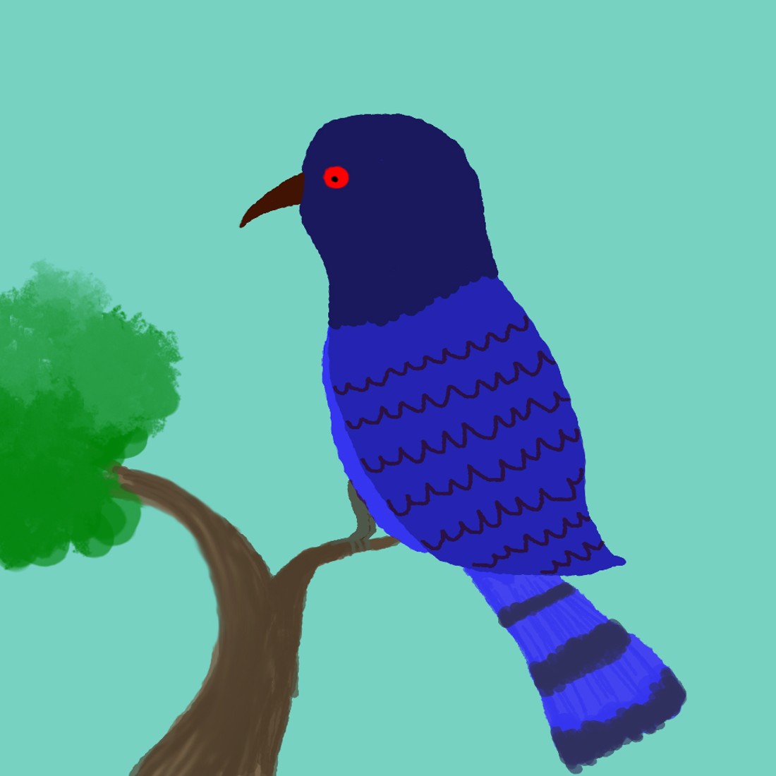 Bird Photoshop Drawing Style Image preview image.