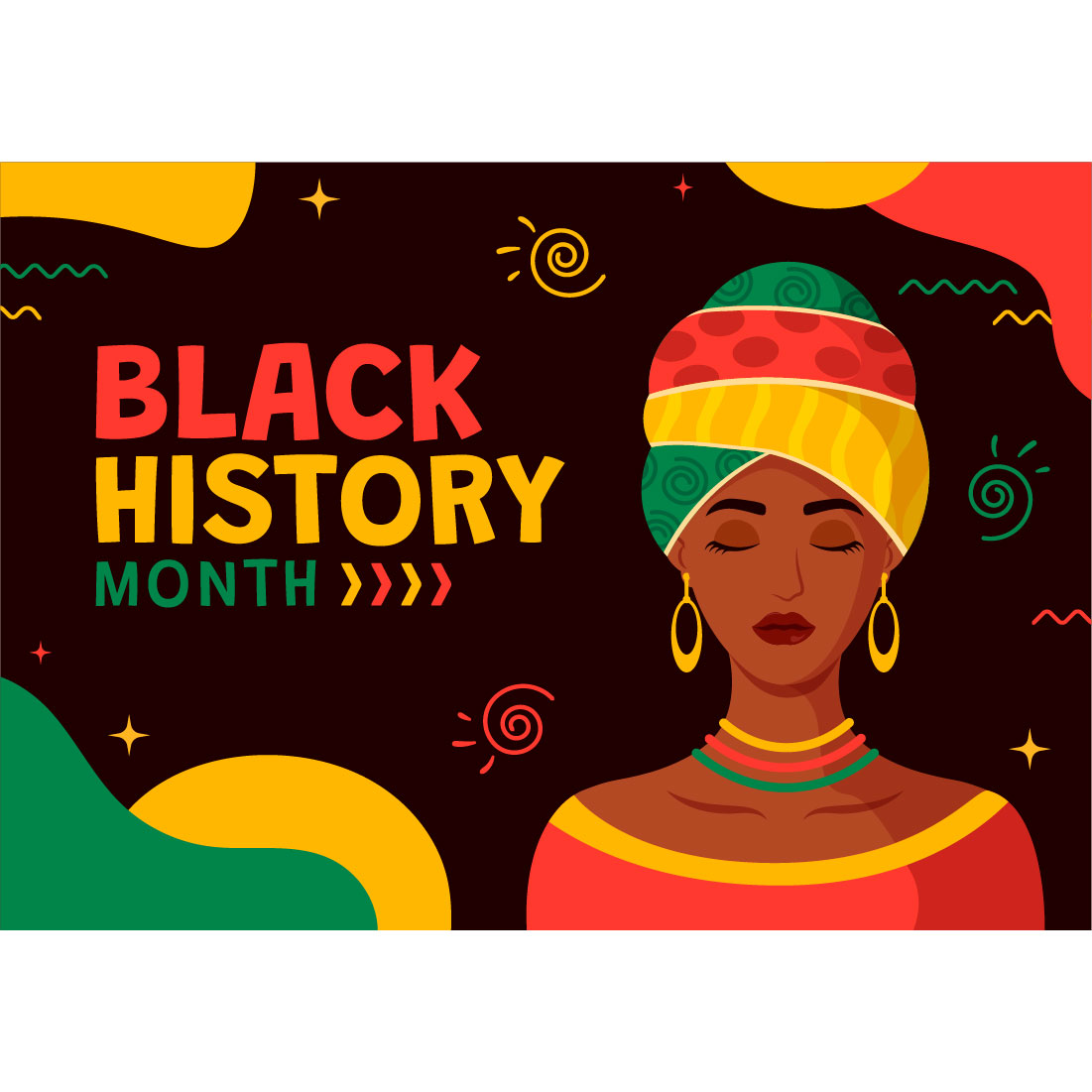 12 Black History Month Illustration preview image.
