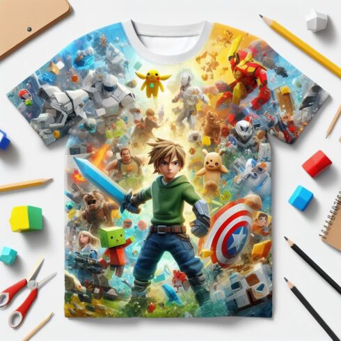 Colourfull Boy Vintage T shirt New Template cover image.