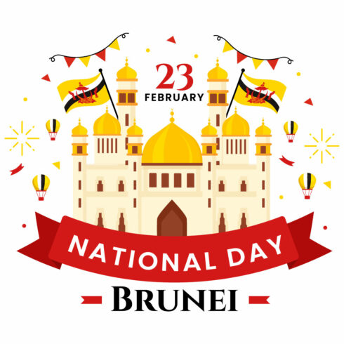 13 Brunei Darussalam National Day Illustration cover image.