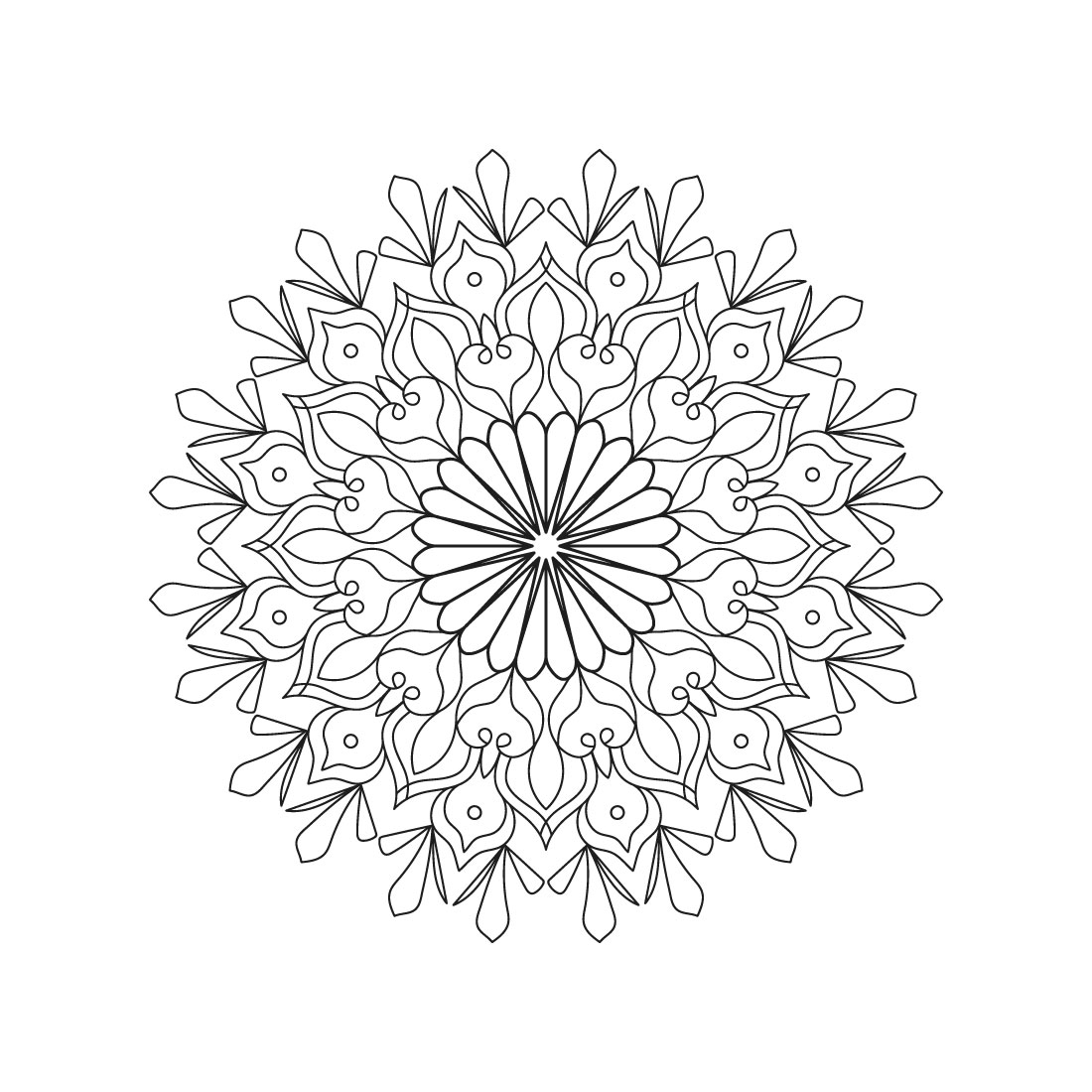 bundle of 10 blossoming beauty mandala coloring book pages 04 862