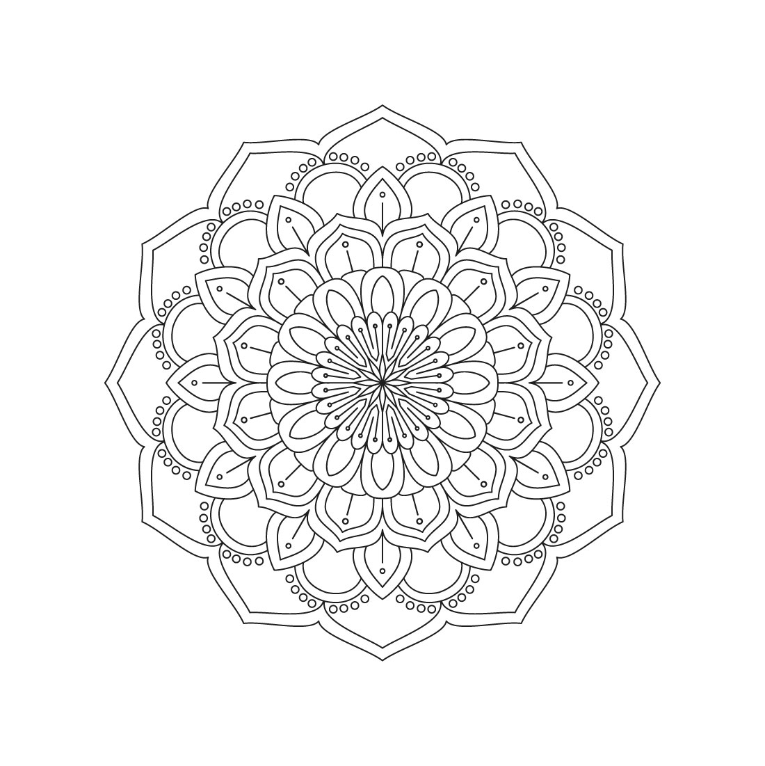 bundle of 10 blossoming beauty mandala coloring book pages 06 482
