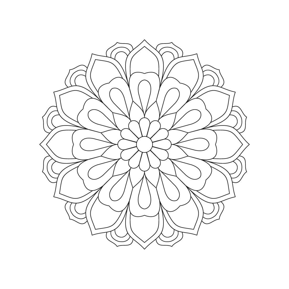 bundle of 10 blossoming beauty mandala coloring book pages 10 542
