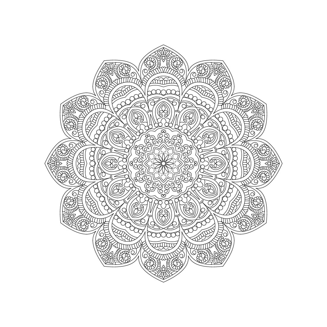 bundle of 10 celestial mandala coloring book pages 03 372