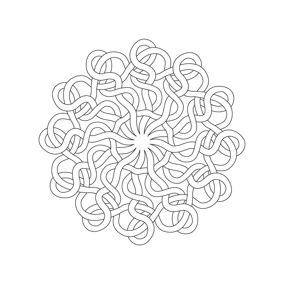 bundle of 10 celtic knot mandala coloring book pages 09 506