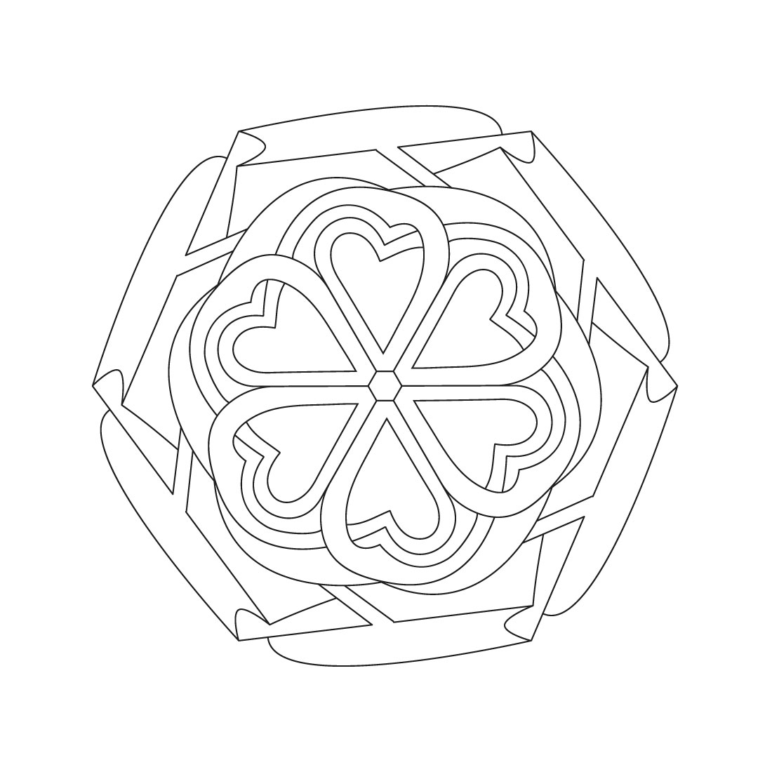 bundle of 10 celtic mesmerizing mandala coloring book pages 03 610