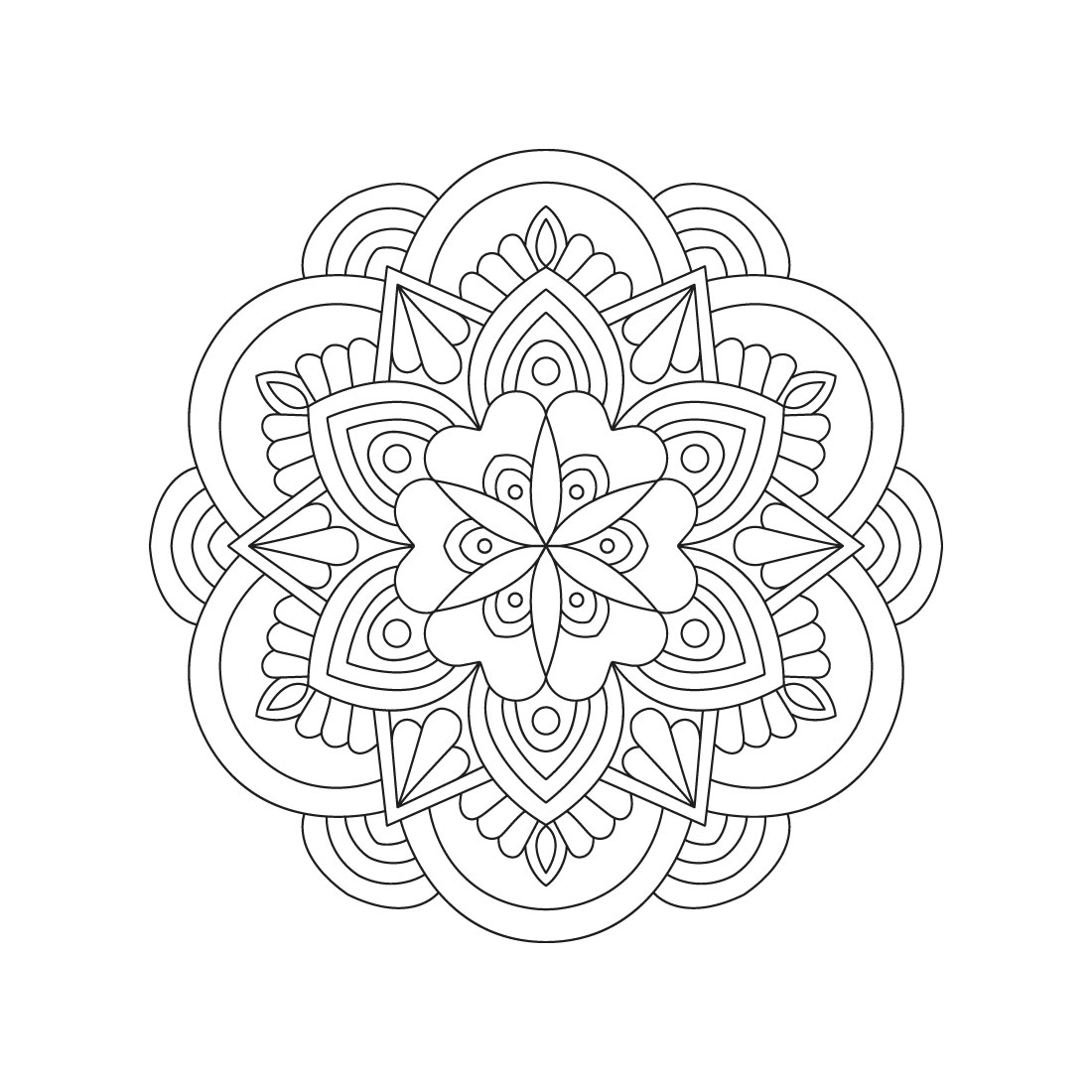 bundle of 10 celtic peaceful mandala coloring book pages 03 199