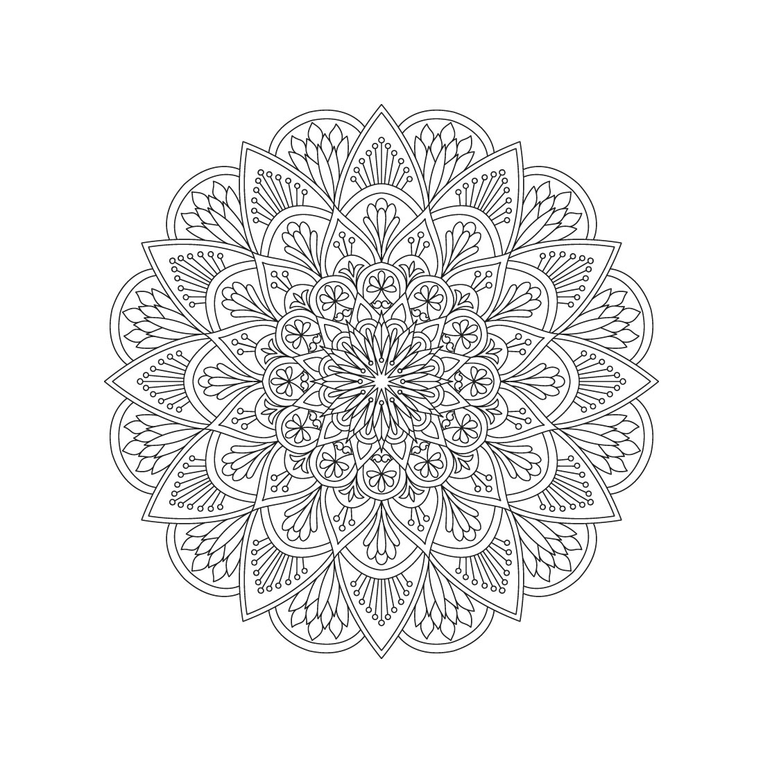 bundle of 10 cosmic delight mandala coloring book pages 03 994