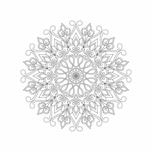 Bundle of 10 Inner Peace Mandala Coloring Book Pages - MasterBundles