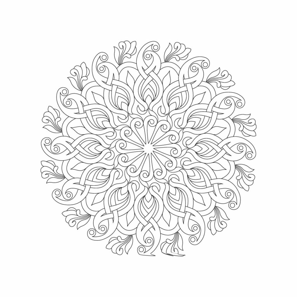 Bundle of 10 Inner Peace Mandala Coloring Book Pages - MasterBundles