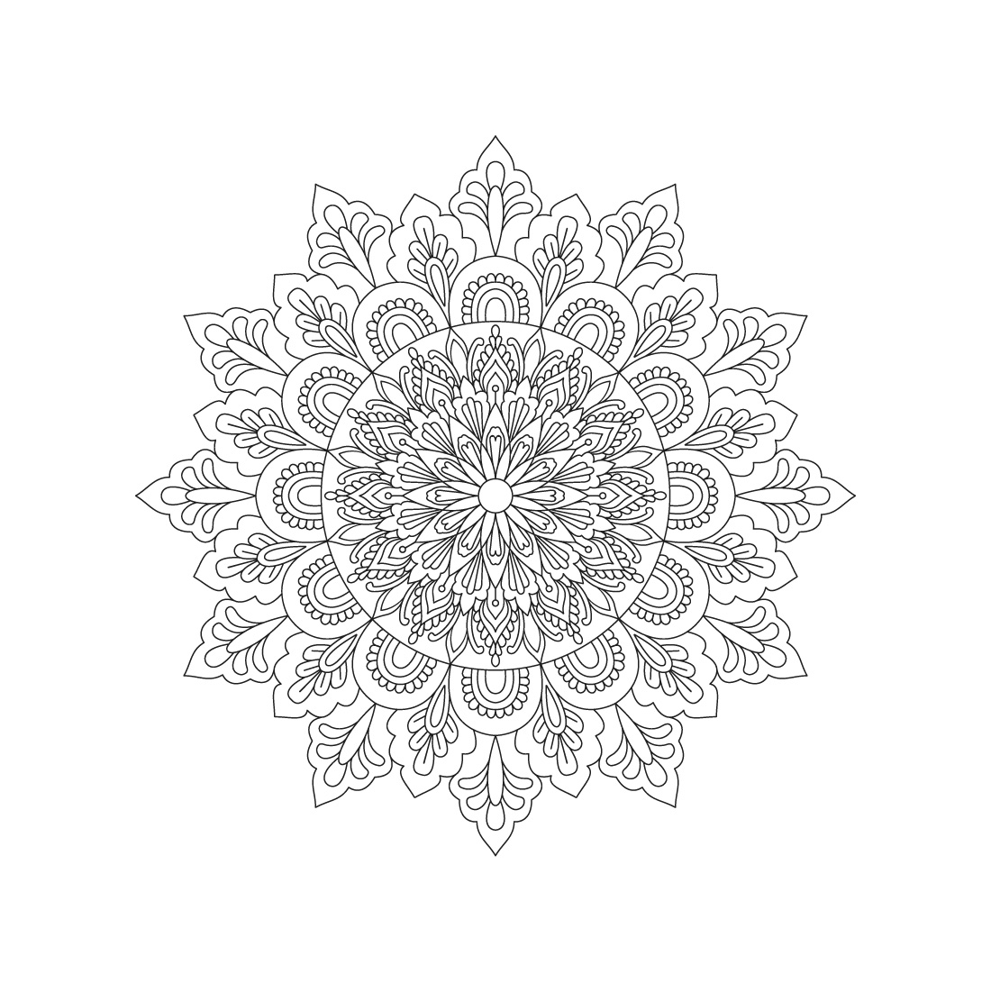 bundle of 10 peaceful mandala coloring book pages 11 61