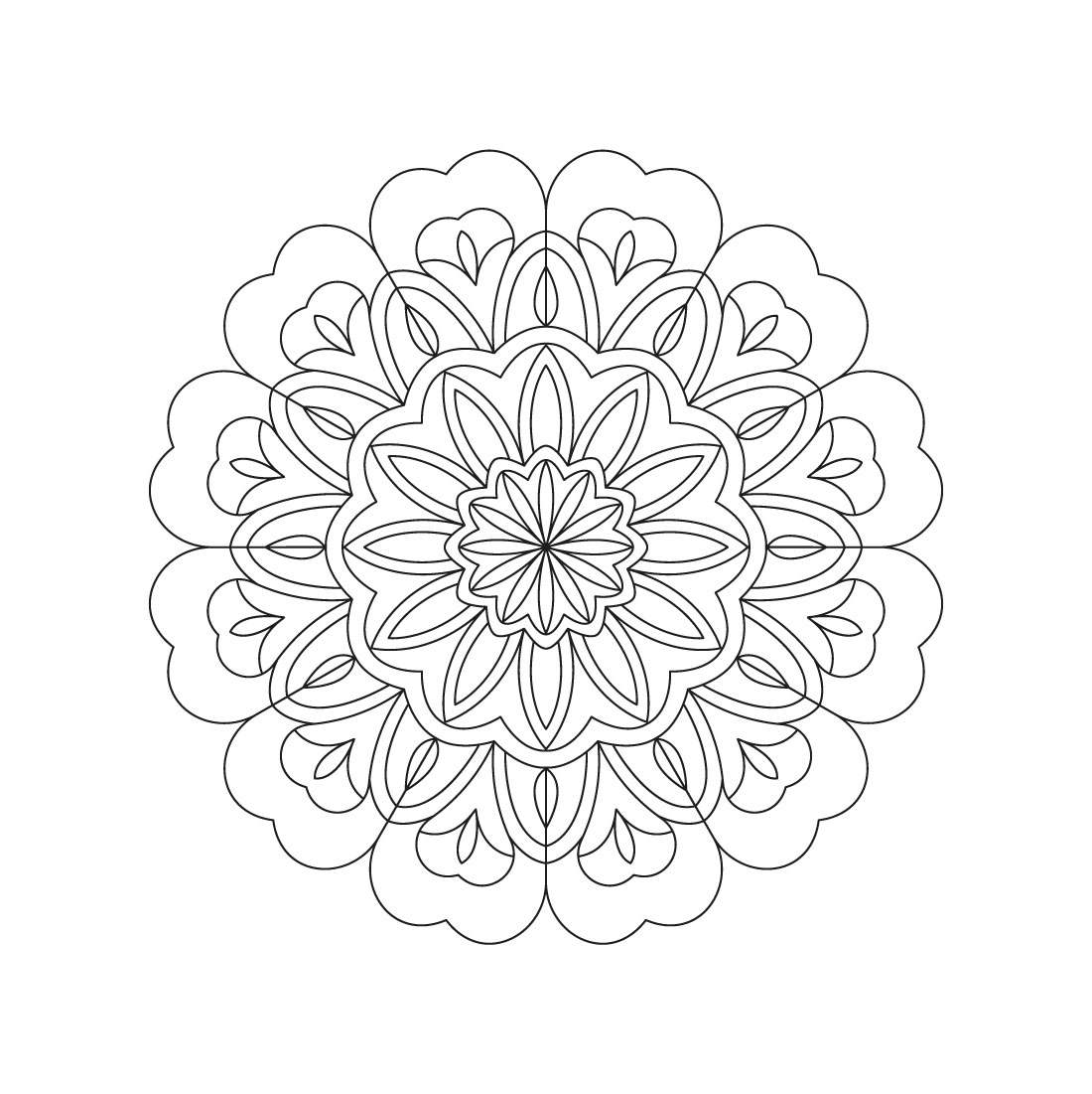 bundle of 10 peaceful patterns mandala coloring book pages 09 771