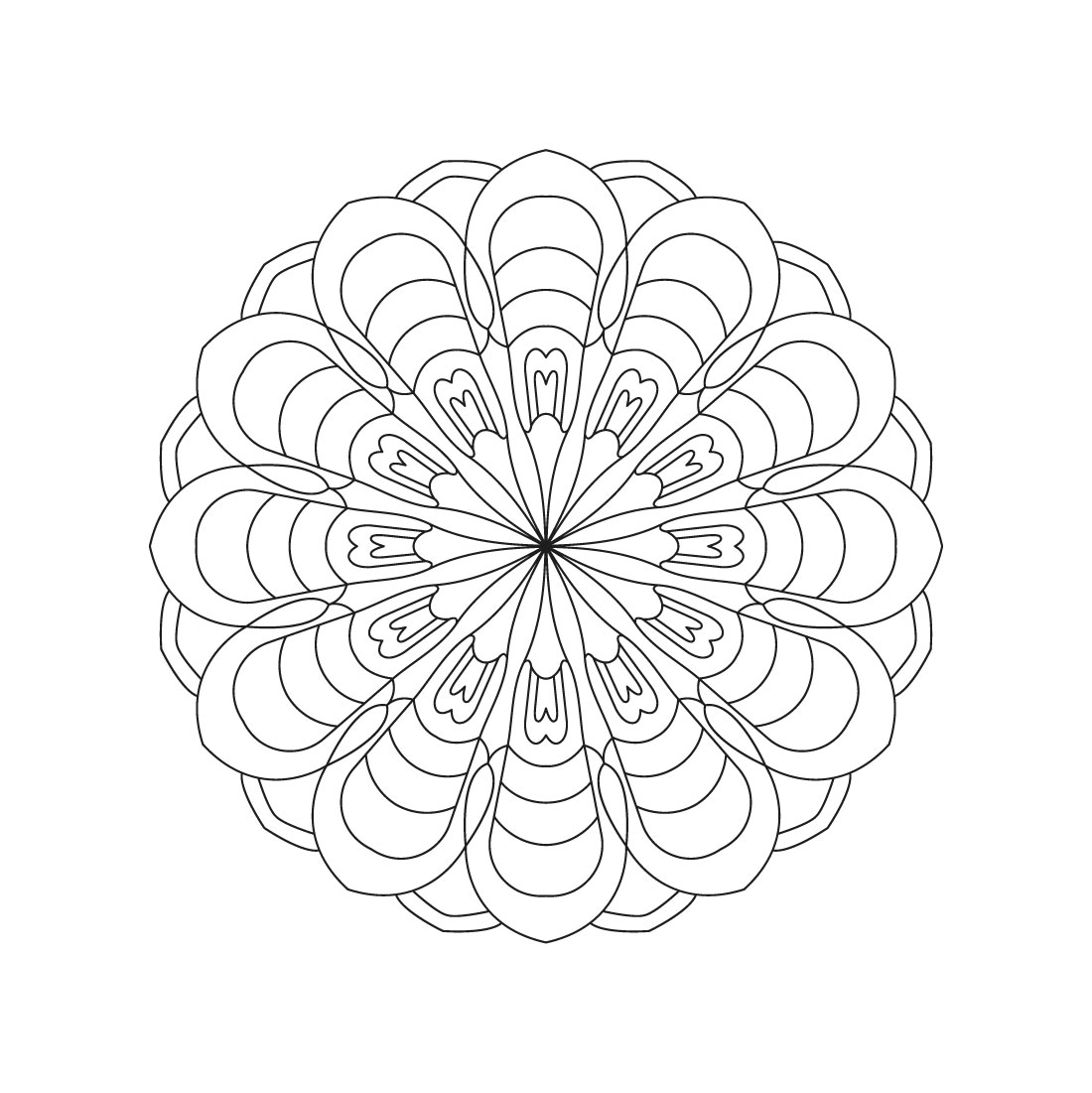 Pile Of Mandalas Seamless Vector Pattern Design