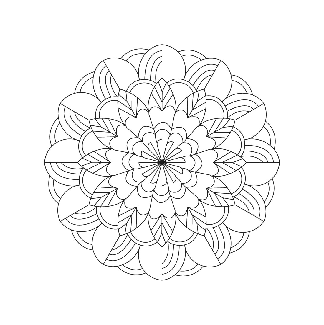 bundle of 10 peaceful patterns mandala coloring book pages 11 51