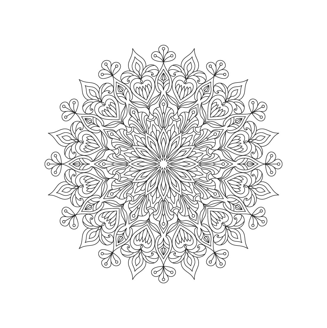 Flower Mandala Texture Sheet