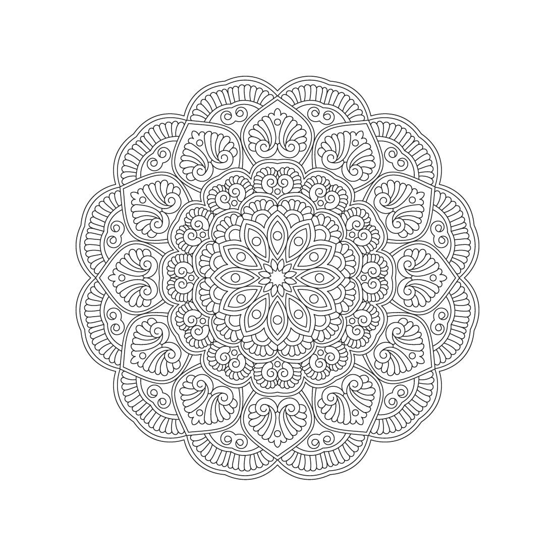 bundle of 10 starry mandala coloring book pages 10 56