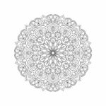 Bundle of 10 Tranquil Gardens Mandala Coloring Book Pages. - MasterBundles