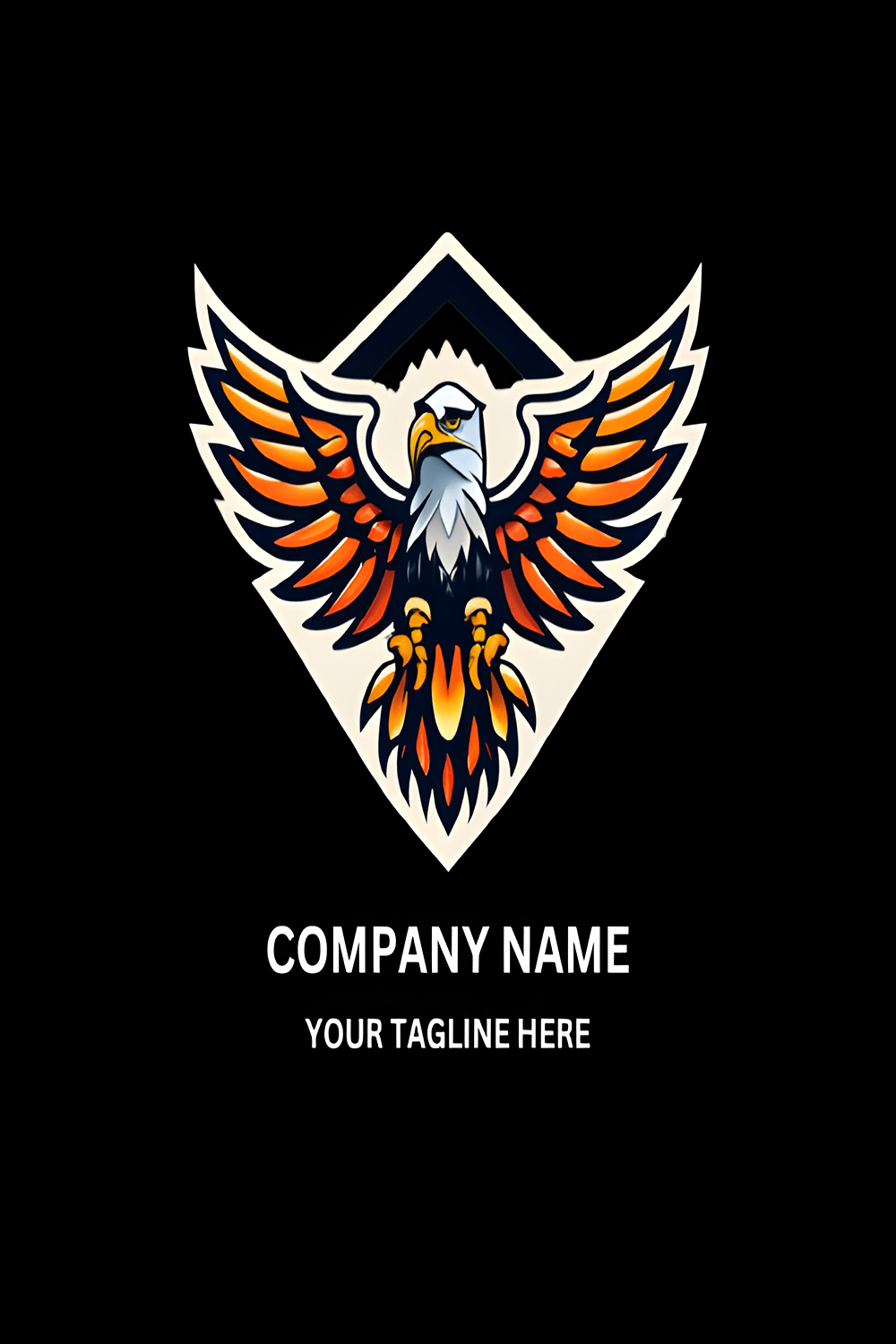 Eagle - Logo Design Template pinterest preview image.